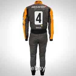 2023 F1 Team Lando Norris Mclaren Suit Cik/fia Levle 2 Go Kart Racing Suit