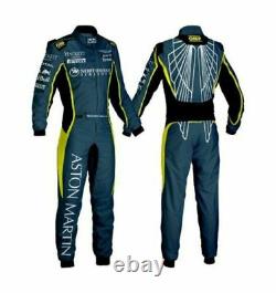 Aston Martin Sublimation Printed go kart race suit In All Sizes
