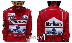 Ayrton Senna 1991 Replica racing suit / Mc Larne F1 customize embroidered