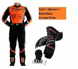 CRG Go kart racing Suit Level 2 Approved Suit / Karting Suit With Free Gloves