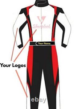 CUSTOMIZED Sublimation Printed Go Kart Race Suit CIK FIA Level 2