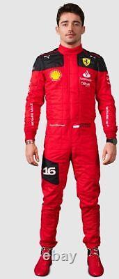 Charles Leclerc 2023 F1 Car Race Suit CIK/FIA Level 2 Go Kart Racing Suit