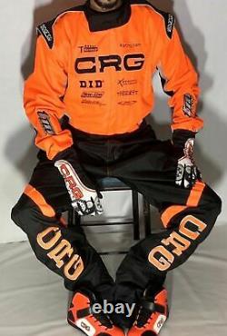 CRG race suit CIK/FIA level 2 2015 style white free balaclava and gloves 