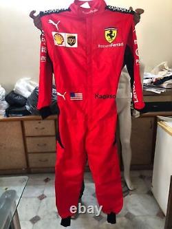 Driver 2020 Go Kart Race Suit CIK/FIA Level Red Ferari with free Gift
