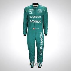 F1 Aston Martin Race Suit CIK/FIA Level 2 F1 Go Kart Suit in All Sizes