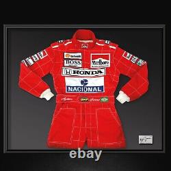 F1 Ayrton Senna 1991 Embriodery Patches go kart race suit, In All Sizess