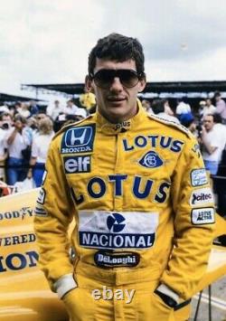 F1 Ayrton Senna Bordado Parches Chaqueta Go Kart Racing