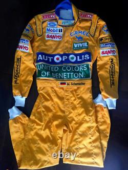 F1 Michael Schumacher Racing Suit CIK/FIA Level 2 Go Kart Race Suit In All Sizes