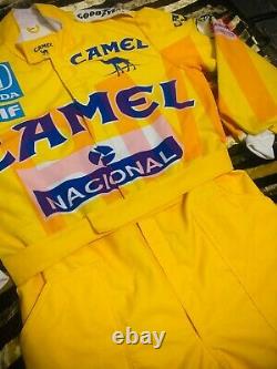 F1 Racing Ayrton Senna CAMEL Printed Suit, Go Kart/Karting Race/Racing Suit