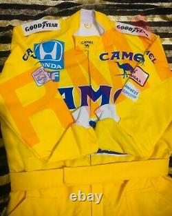 F1 Racing Ayrton Senna CAMEL Printed Suit, Go Kart/Karting Race/Racing Suit