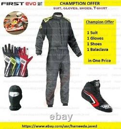 First Evo Karting SUIT Karting Shoes Karting Gloves Racing Suit Level 2 Approved