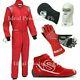 Go Kart Race Suit Cik Fia Level 2 Approved With Karting Shoes Gloves And Gift