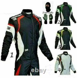 Go KART RACING MULTI COLOUR SUIT CIK/ FIA Level 2 WITH FREE GIFTS AND GLOVES