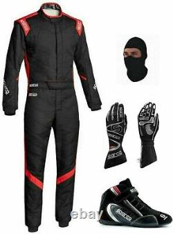 Go Kart Race Suit CIK FIA Level 2 Approved Shoes with Gloves & balaclava MI 2