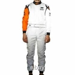 Go Kart Race Suit CIK/FIA Level 2 Approved White Racing Outfit With Free Ship