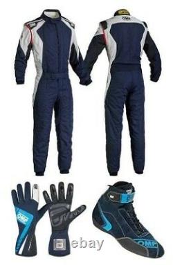 OMP Go Kart Race Suit CIK FIA Level 2 with free gifts Gloves and balaclava 
