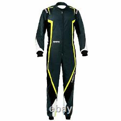 Go Kart Race Suit CIK/FIA Level 2 Grey Black Kart Racing Suit