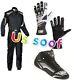 Go Kart Race Suit Cik/fia Level 2 Approved With Shoes & Gloves Balaclava
