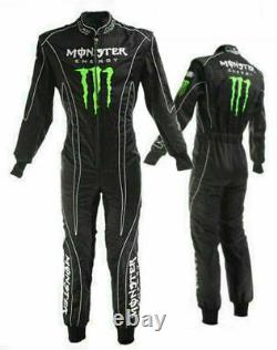 Go Kart Racing Suit CIK / FIA Level 2 Monster Energy Printed Suit With Shipping