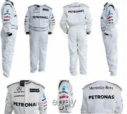 Go Kart Racing Suit White Mercedes Karting And Racing Suit In All Sizes