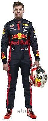 Go Kart Red Bull Race Suit Formula-1 Max Verstappen Racing Suit With Free Gifts