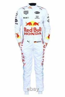 Go Kart Red Bull White Racing Suit CIK/FIA Digital Printed With Free Shipping