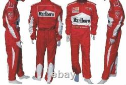 Go Kart Suit CIK/FIA M. Schumasher Printed Biker Racing Suit With Free shipping