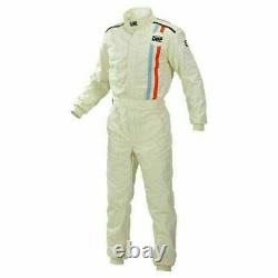 Go Kart Suit F1 Racing Suit CIK/FIA White Karting Suit With Free Shipping