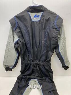 K1 Race Gear 10-GK2-B-LXL CIK/FIA Level 2 Approved Kart Racing Suit Blue Larg