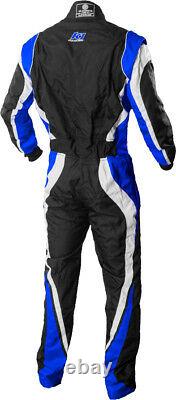 K1 Speed1 Karting Suit Pro Level Kart Racing Blue Red Kids to Adult Sizes