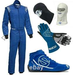 Level 2 Embroidered Go Kart Race Suit With Matching Shoes & Gloves