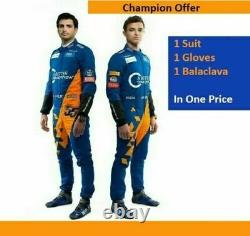McLAREN Go KARTING RACING SUIT CIK/FIA LEVEL 2 APPROVED SUIT WITH FREE GIFTS