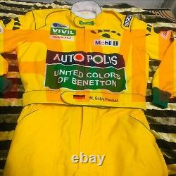 Miachael Schumacher 1992 printed race suit / Benetton F1/Go Kart/Karting Suit