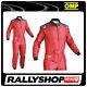 Omp Ks-4 Suit Red Size S 46-48 Go Karting Racing Overall Cik-fia 4 Layers Stock