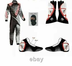 Omp Go Kart Race Suit Cik/fia Level 2 Approved With Shoes & Gloves