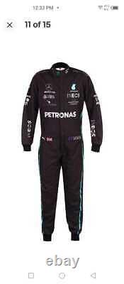 Petronas Lewis Hamilton F1 Go Kart Racing CIK FIA Level 2 Race Suit All Size