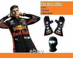 RED BULL GO KART RACING SUIT CIK / FIA Level 2 CUSTOMIZED WITH SUBLIMATION GLOVE