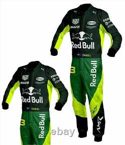 Red Bull Go Kart Race Suit CIK/FIA Level 2 Sublimation Printed Suit Free Gifts