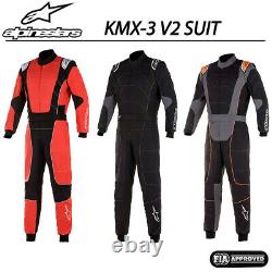 Sale! Alpinestars 2020 KMX-3 V2 Kart Suit Karting Racing CIK-FIA Level 2