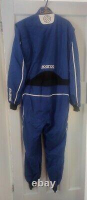 Sparco Groove KS-3 Kart Karting Race Suit Overall Blue Size Large FIA Approved