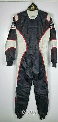 Sparco Racing Suit Go Kart Formula One Size M Black White Sandtler Padded 2001