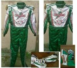 Tony Kart Embroidered Race Suit Cik/fia Level 2 Approved With Shoes & Gloves