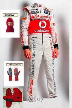 Vodafone Mclaren kart race suit KIT CIK/FIA level 2 2013 style(free gifts)