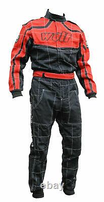WOLF SUIT GO KART RACING Suit CIK FIA LEVEL 2 SUBLIMATION SUIT WITH FREE GIFTS