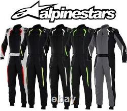 Alpinestars Kmx-5 Costume Karting Pour Kart Racing & Autograss, Niveau Cik 2, Noir