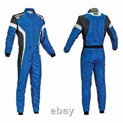 Blue Go Kart Race Suit Cik/fia Niveau 2 Sublimation Imprimée Suit