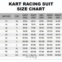 Combinaison de Karting Approuvée CIK/FIA Niveau 2 Impression Numérique par Sublimation Toutes Tailles