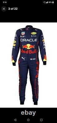 Combinaisons de course Red Bull Oracle F1 Go Kart CIK FIA Niveau 2 Toutes Tailles