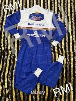 F1 Ayrton Senna 1994 Broderie Patchs Costume Go Kart / Karting Race / Racing Suit
