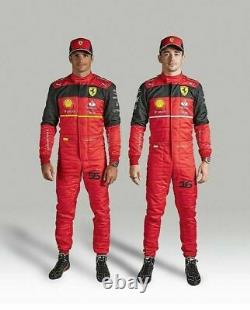 F1 Charles 2022 Style Imprimé Costume De Course /go Kart/karting Race/racing Costume + Cadeau